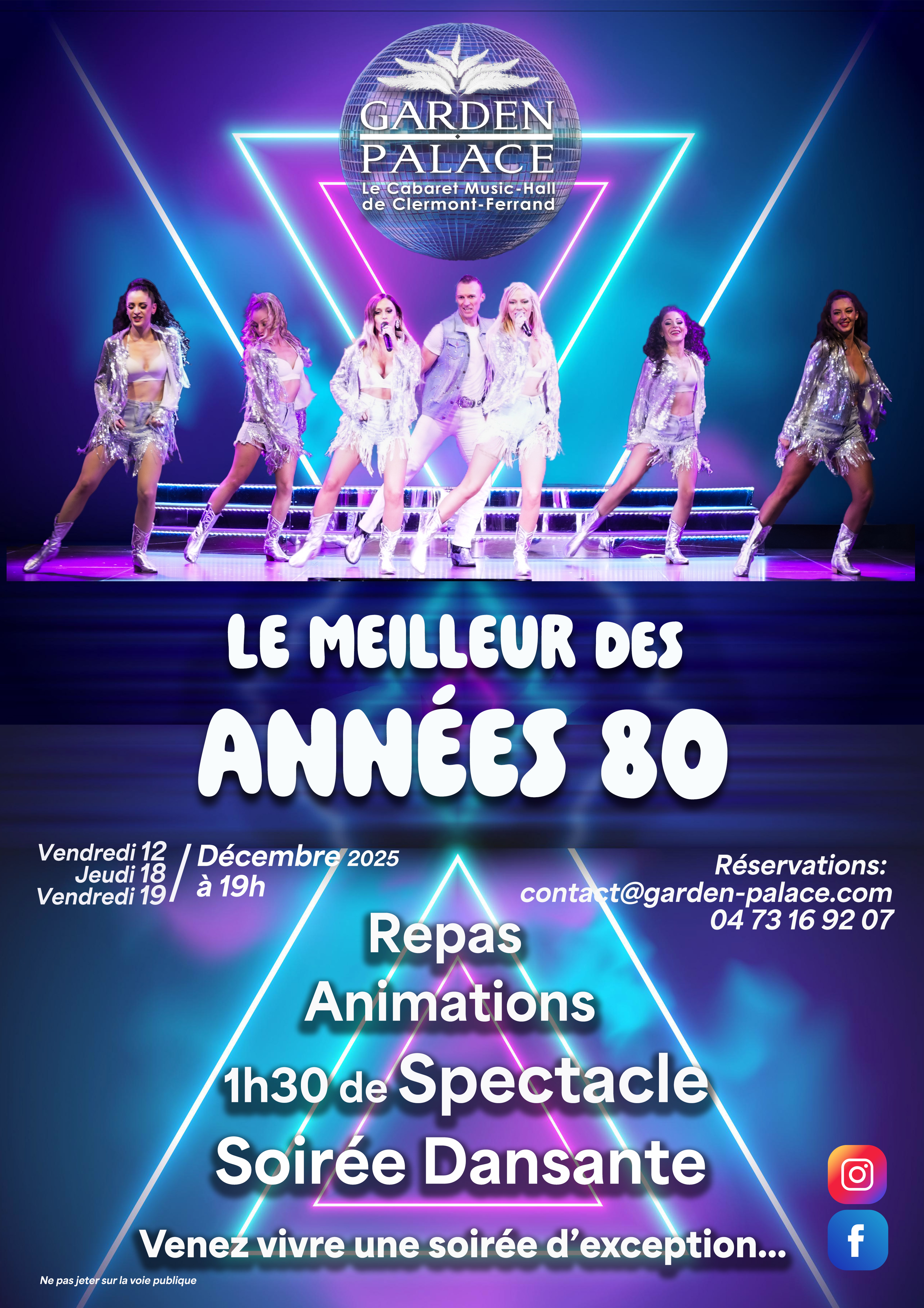 REPAS-SPECTACLE-SOIREE DANSANTE-80's